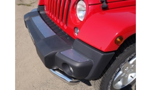 Накладки на передний бампер (декоративные) код JEEPWRAN5D3614-21 / JEEPWRAN3D3614-21 на Jeep Wrangler 3D/5D (3,6) (20106-2018) 